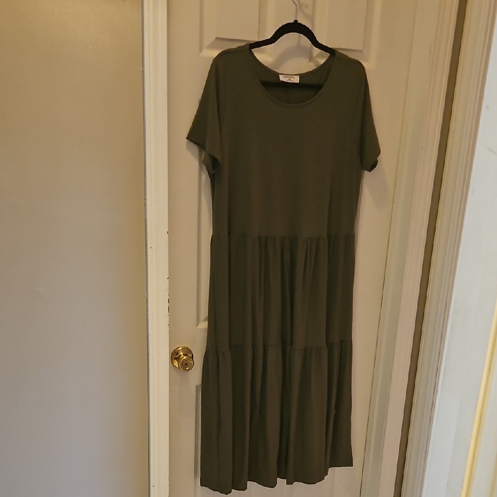 Zenana Outfitters Olive Midi Dress